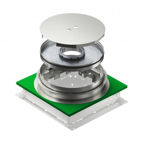 Cassette réglable en hauteur pour tube, RKFNUZD3, acier inoxydable