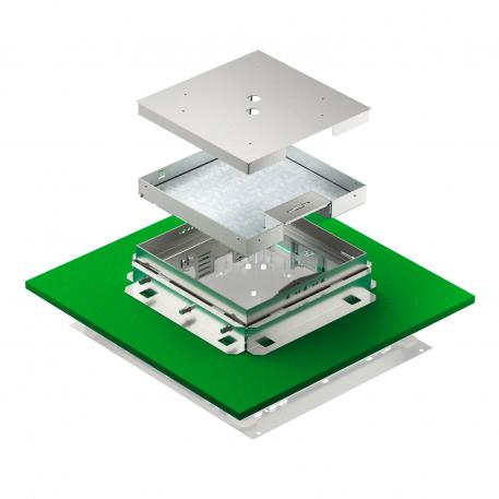 Nivelleerbare cassette met snoeruitlaat RKSNUZD3, roestvast staal 136 |  | 25 | 81 | Draaibaar | 9
