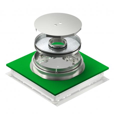 Cassette réglable en hauteur pour tube, RKFNUZD3, acier inoxydable 140 | 25 |  | R9