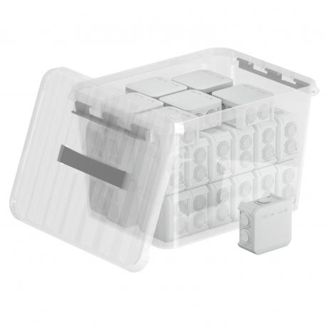 Boîte de dérivation série T avec embouts à tétine Promo Box  |  | IP66 | a x Mxx | transparent